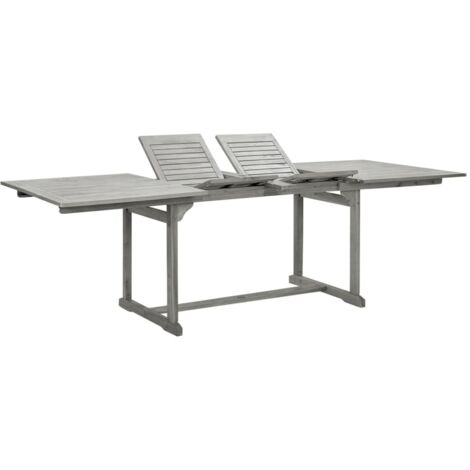 Garten-Esstisch (160-240)x100x75 cm Massivholz Akazie vidaXL