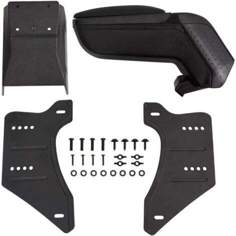 vidaXL Universelles Autoarmlehne schwarz 13x33x(33-53) cm ABS