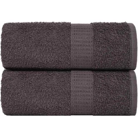 Waschlappen 2 Stk. Anthrazit 15x21 cm 360 g/m² 100% Baumwolle vidaXL