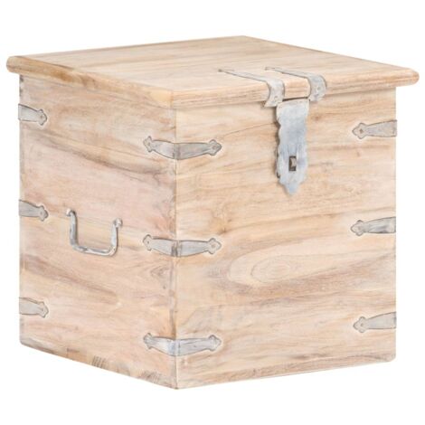 vidaXL Akazienholz Truhe 40x40x40 cm Braun Strapazierfähig