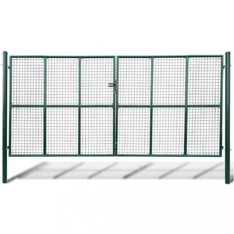 vidaXL Gartenpforte Maschendraht 415 x 250 cm / 400 x 200 cm