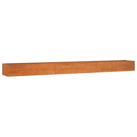 vidaXL Hochbeet mit rostigem Cortenstahl 600x80x45 cm