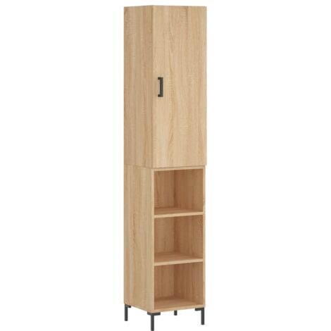 Highboard Sonoma-Eiche 34,5x34x180 cm Holzwerkstoff vidaXL (1/5)