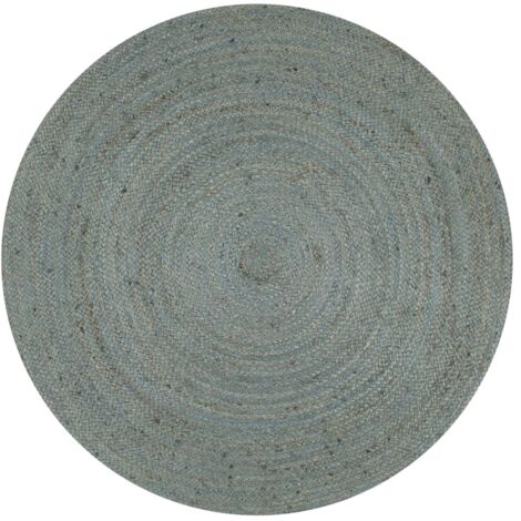 vidaXL Handmade Rug Jute Round 120 cm Olive Green (1/5)