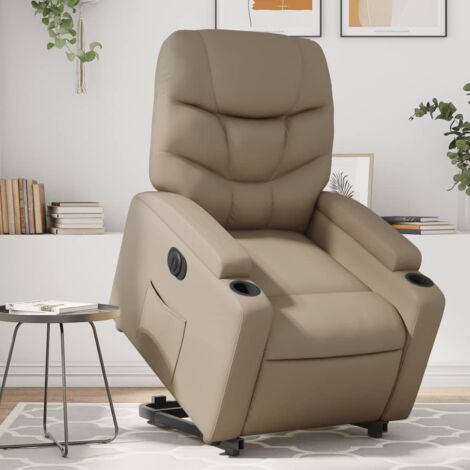 Elektrischer Relaxsessel Cappuccino Kunstleder