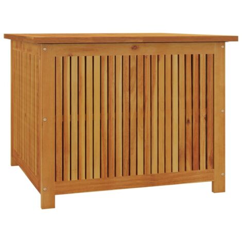 Aufbewahrungsbox für den Garten 75x75x58 cm aus massivem Akazienholz