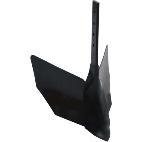 vidaXL Zubehör für Pflug mit Deichsel Schwarz Metall