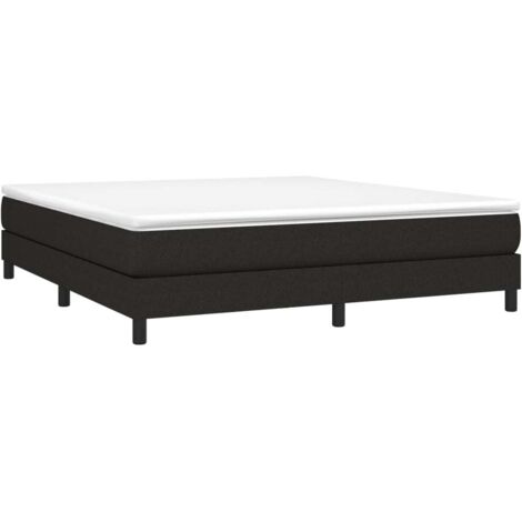 Boxspringbettgestell Schwarz 160x200 cm Stoff vidaXL (1/5)