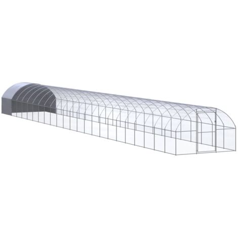 Hühnerstall für den Außenbereich 3x24x2 m Galvanisiertes Stahl
