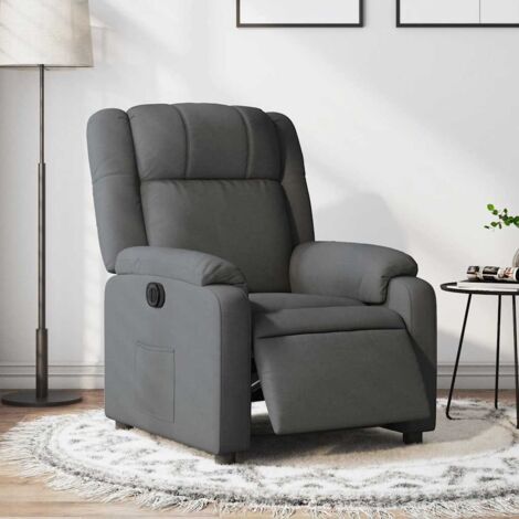 Relaxsessel Elektrisch Dunkelgrau Stoff vidaXL672274