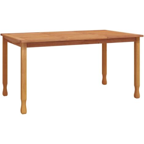 Garten-Esstisch 150x90x75 cm Massivholz Teak vidaXL (1/5)