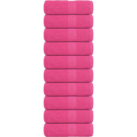 Waschhandtücher 10 Stück FROGN Rosa 30x30 cm 100% Baumwolle vidaXL