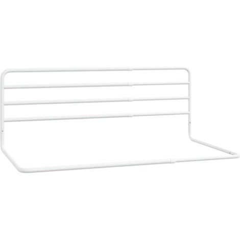 vidaXL Bettgitter für Kinder Weiß (76-137)x55 cm aus Metall