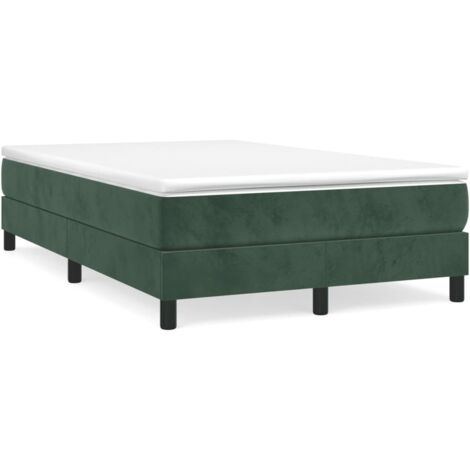 Lattenrost-Bett mit dunkelgrünem Matratze 120x190 cm