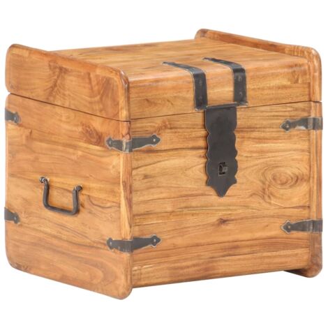 vidaXL Akazienholz Truhen 40x40x40 cm Braun
