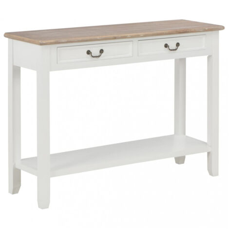 Konsolentisch Weiß 110 x 35 x 80 cm Holz vidaXL