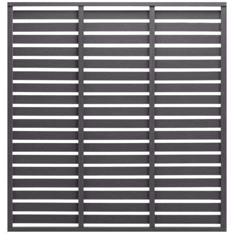 vidaXL Zaunelement WPC 180x180 cm Grau