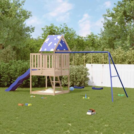 vidaXL Spielplatz im Freien aus massivem Kiefernholz