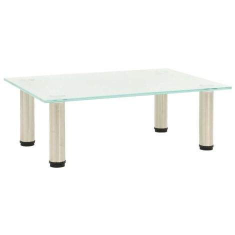 TV-Tisch 40x35x17 cm Satiniertes Hartglas vidaXL299185
