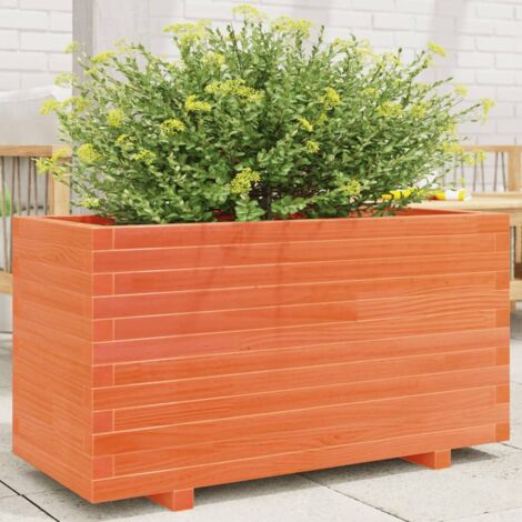 Blumentrog, braun, 90 x 40 x 49,5 cm, massivem Kiefernholz