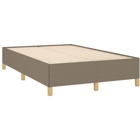 Bettgestell taupe 120x190 cm Stoff