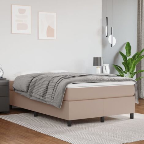Boxspringbett Matratze Cappuccino-Braun 120x200cm Kunstleder vidaXL (1/5)