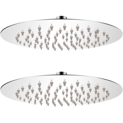 vidaXL Regenduschköpfe 2 Stk. Edelstahl Ø 20 cm (1/5)