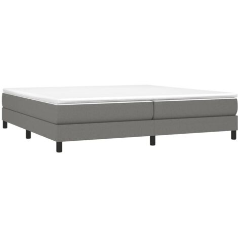 Boxspringbett mit Matratze Dunkelgrau 200x200 cm Stoff vidaXL (1/5)