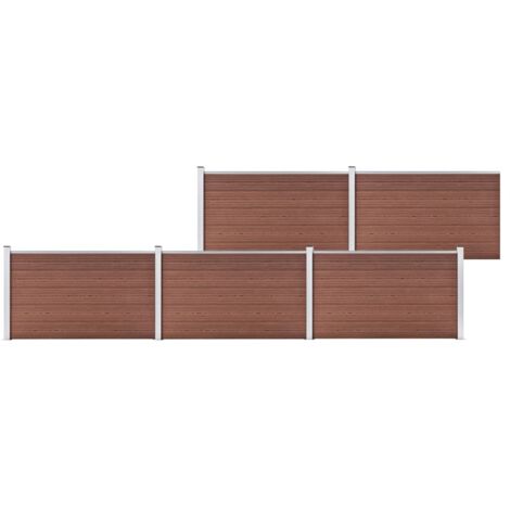 Gartenzaun WPC 872x106 cm Braun