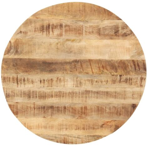 Runder Tischplatte aus massivem Mangoholz 25-27 mm 50 cm