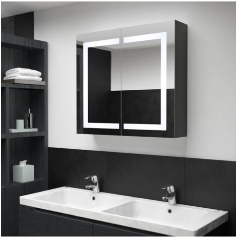 LED-Spiegelschrank fürs Bad 80x12,2x68 cm vidaXL