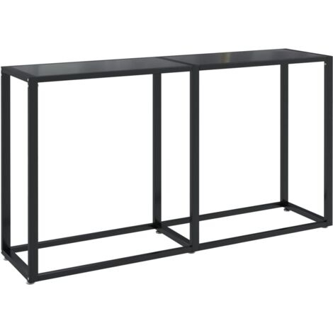 Konsolentisch Schwarz 140x35x75,5 cm Sicherheitsglas