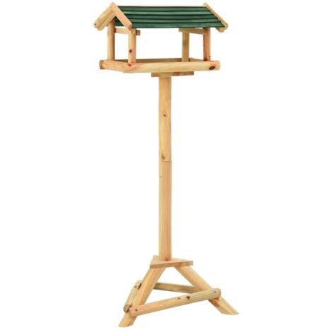 vidaXL Vogelhaus mit Ständer 37x28x100cm aus massivem Tannenholz