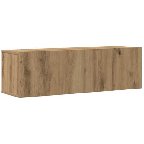 3-tlg. TV-Schrank-Set Wandmontage Artisan-Eiche Holzwerkstoff vidaXL304503 (1/5)