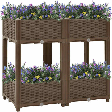 Hochbeet 80x40x71 cm Polypropylen