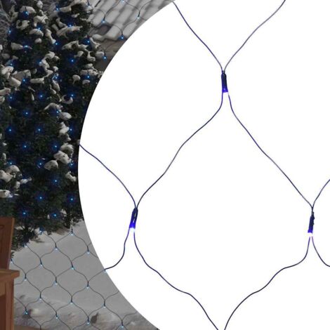 LED-Lichternetz Blau 3x3 m 306 LEDs Indoor Outdoor vidaXL