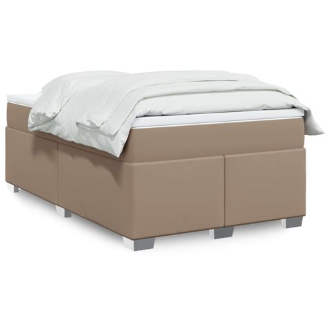 Boxspringbett Matratze Cappuccino-Braun 120x200cm Kunstleder vidaXL (1/5)