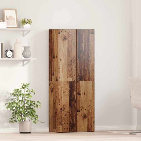 Büroschrank mit Regal Altholz 60 x 32 x 153 Holzwerkstoff vidaXL