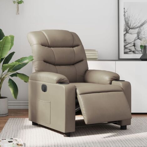 Relaxsessel Elektrisch Cappuccino-Braun Kunstleder vidaXL