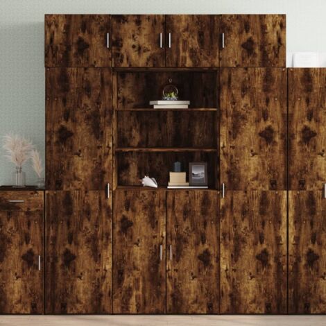 vidaXL Schrank aus Rauer Eiche 80x42,5x225cm aus Ingenieurholz