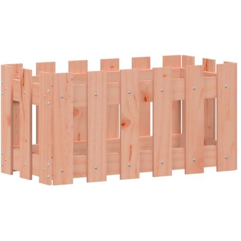 vidaXL Pflanzkübel Lattenzaun-Design 60x30x30 cm Massivholz Douglasie