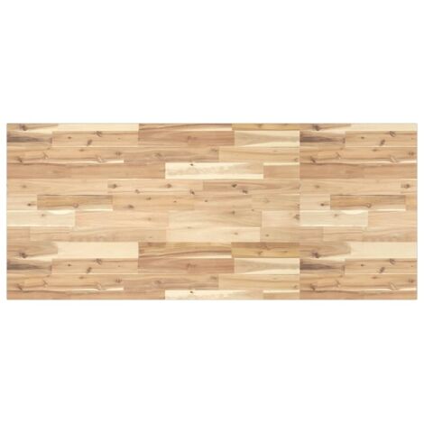Waschtischplatte Unbehandelt 140x60x2 cm Massivholz Akazie vidaXL (1/5)