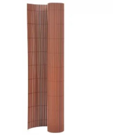 Gartenzaun doppelseitig 110x400 cm Braun