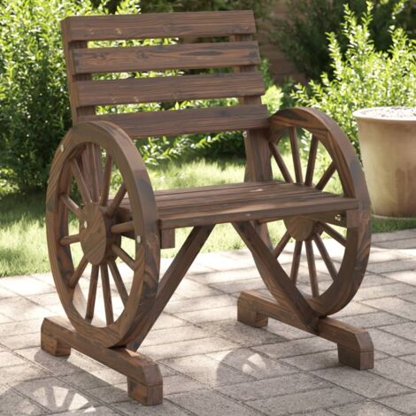 vidaXL Gartensessel Set von 2 58x58x78,5 cm aus massivem Fichtenholz