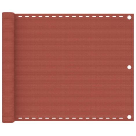 Balkon-Sichtschutz Terracotta-Rot 75x300 cm HDPE vidaXL