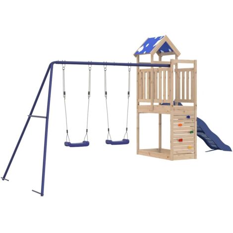 vidaXL Spielplatz aus massivem Kiefernholz