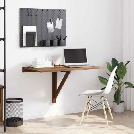 vidaXL Klappbare Wandtisch Eiche Braun 100x60x56cm Holzwerkstoff