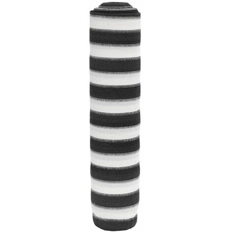 Zaunblende Anthrazit und Weiß 2x25 m HDPE 150 g/m² vidaXL