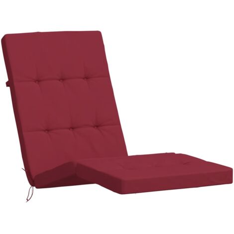Liegestuhl-Auflagen 2 Stk. Weinrot Oxford-Gewebe vidaXL