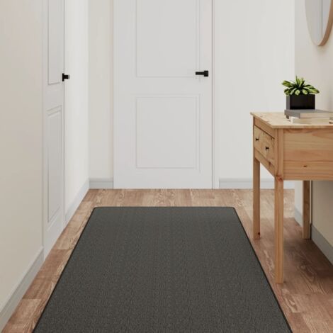 Läufer Teppich Sisal-Optik Anthrazit 80x200 cm